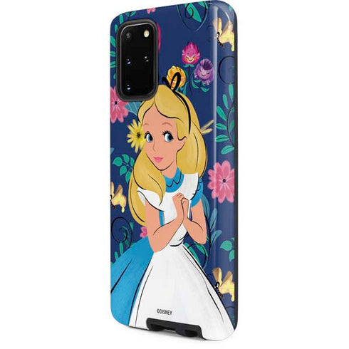 Disney Alice in Wonderland (animated) Floral Print Galaxy S20 Plus Pro Case