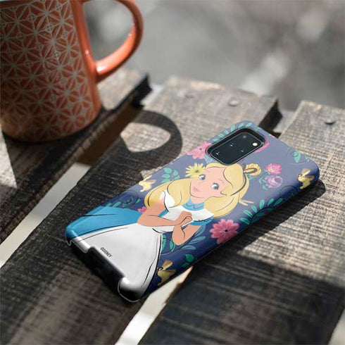 Disney Alice in Wonderland (animated) Floral Print Galaxy S20 Plus Pro Case