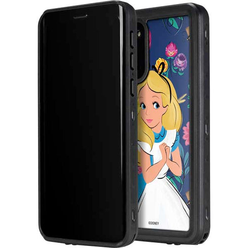 Disney Alice in Wonderland (animated) Floral Print Galaxy S20 Plus Waterproof Case