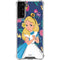 Disney Alice in Wonderland (animated) Floral Print Galaxy S21 FE Clear Case