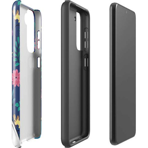 Disney Alice in Wonderland (animated) Floral Print Galaxy S21 FE Pro Case