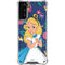 Disney Alice in Wonderland (animated) Floral Print Galaxy S21 Plus 5G Clear Case