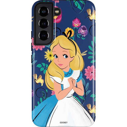 Disney Alice in Wonderland (animated) Floral Print Galaxy S22 Pro Case