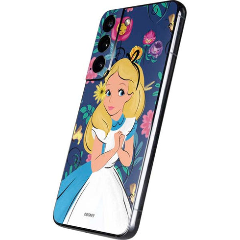 Disney Alice in Wonderland (animated) Floral Print Galaxy S22 Skin