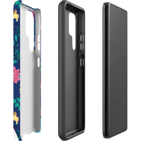 Disney Alice in Wonderland (animated) Floral Print Galaxy S22 Ultra Pro Case
