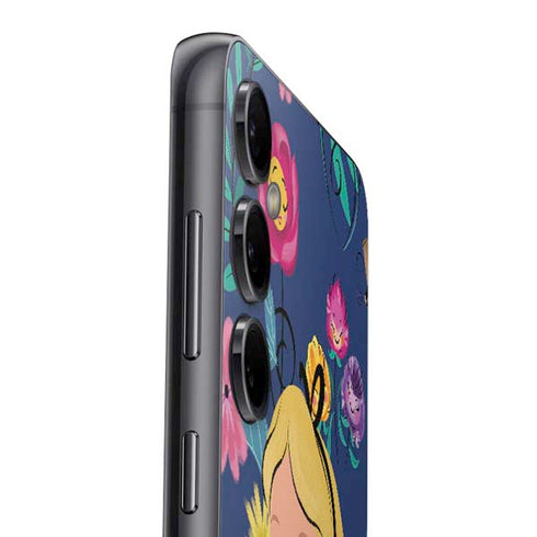 Disney Alice in Wonderland (animated) Floral Print Galaxy S23 FE Skin