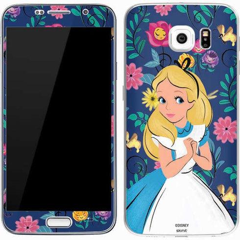 Disney Alice in Wonderland (animated) Floral Print Galaxy S7 Skin