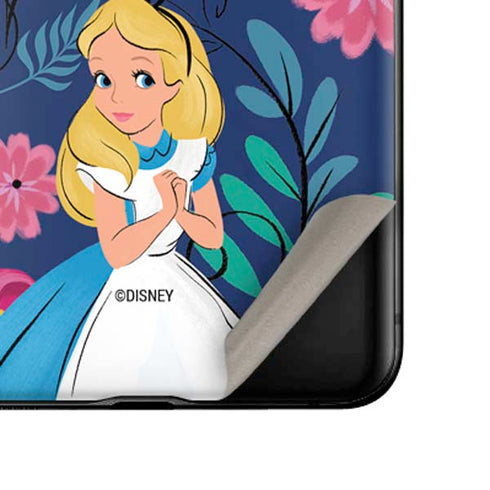 Disney Alice in Wonderland (animated) Floral Print Galaxy Z Flip Skin