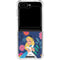Disney Alice in Wonderland (animated) Floral Print Galaxy Z Flip5 5G Clear Case