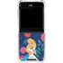 Disney Alice in Wonderland (animated) Floral Print Galaxy Z Flip5 5G Clear Case