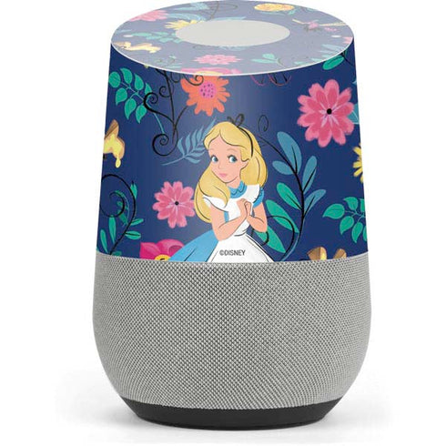 Disney Alice in Wonderland (animated) Floral Print Google Home Skin