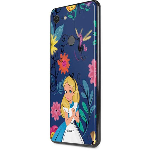 Disney Alice in Wonderland (animated) Floral Print Google Pixel 3 XL Skin