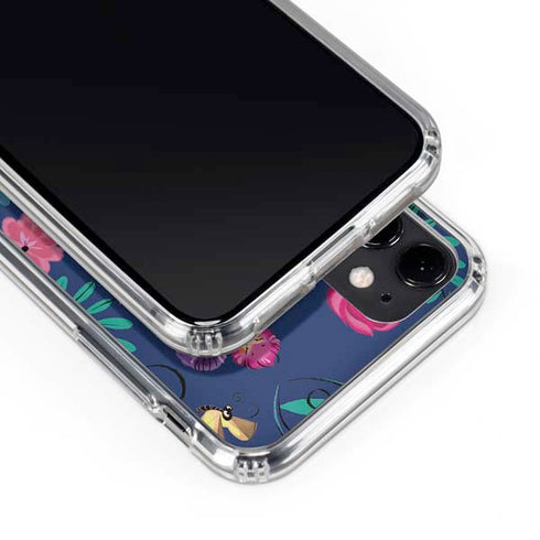 Disney Alice in Wonderland (animated) Floral Print iPhone 11 Clear Case