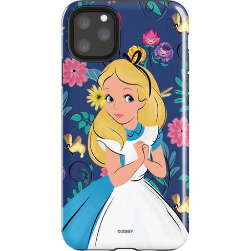 Disney Alice in Wonderland (animated) Floral Print iPhone 11 Pro Max Impact Case