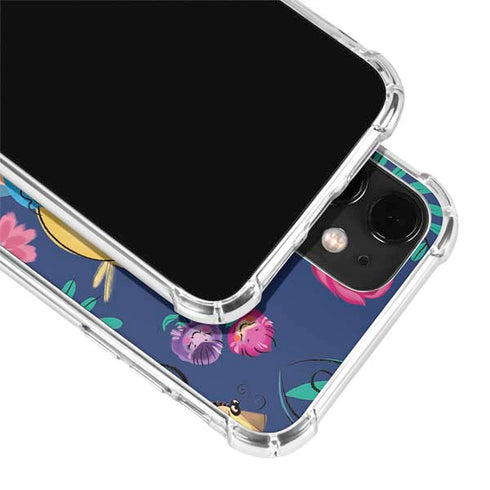 Disney Alice in Wonderland (animated) Floral Print iPhone 12 Clear Case