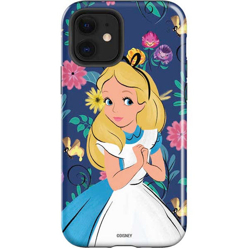 Disney Alice in Wonderland (animated) Floral Print iPhone 12 Impact Case