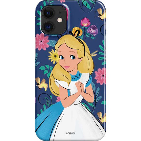 Disney Alice in Wonderland (animated) Floral Print iPhone 12 Mini Lite Case