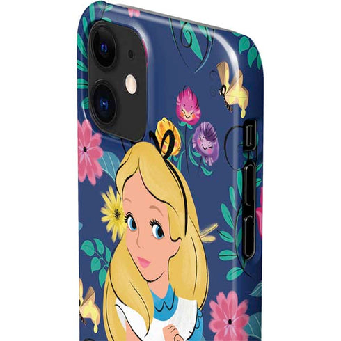 Disney Alice in Wonderland (animated) Floral Print iPhone 12 Mini Lite Case