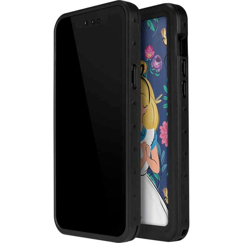 Disney Alice in Wonderland (animated) Floral Print iPhone 12 Pro Waterproof Case