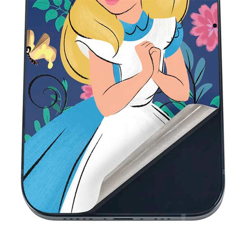 Disney Alice in Wonderland (animated) Floral Print iPhone 12 Skin