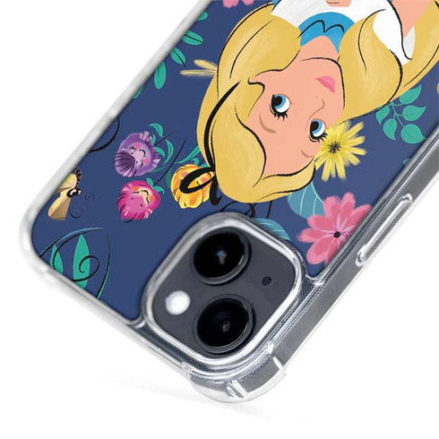 Disney Alice in Wonderland (animated) Floral Print iPhone 13 MagSafe Case