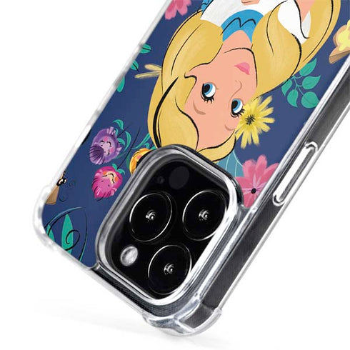 Disney Alice in Wonderland (animated) Floral Print iPhone 15 Pro Max MagSafe Case