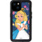 Disney Alice in Wonderland (animated) Floral Print iPhone 15 Plus Waterproof Case