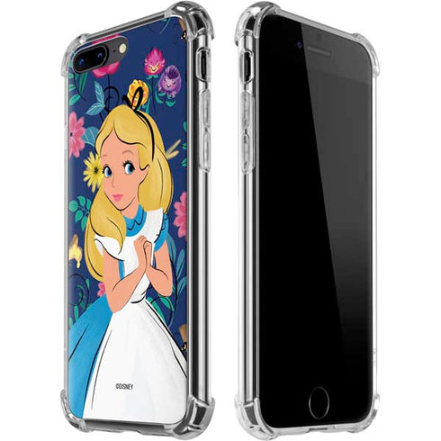 Disney Alice in Wonderland (animated) Floral Print iPhone 7/8 Plus Clear Case