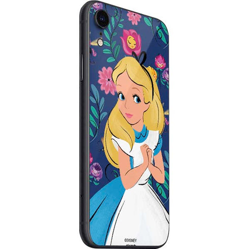 Disney Alice in Wonderland (animated) Floral Print iPhone SE (2nd & 3rd Gen) Skin