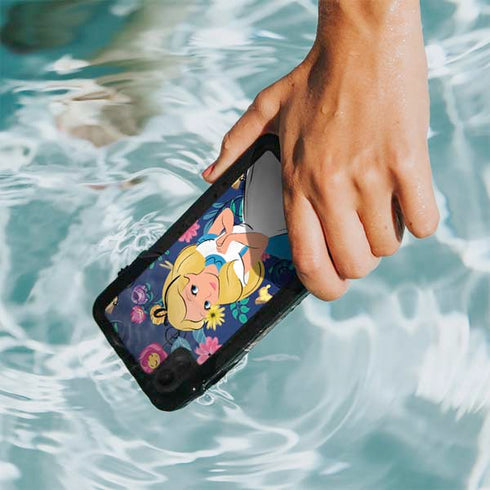 Disney Alice in Wonderland (animated) Floral Print iPhone XR Waterproof Case