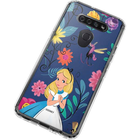 Disney Alice in Wonderland (animated) Floral Print LG K51/Q51 Clear Case