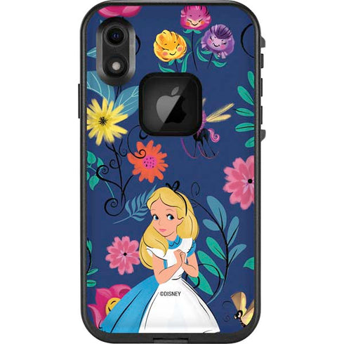 Disney Alice in Wonderland (animated) Floral Print LifeProof Fre iPhone Skin