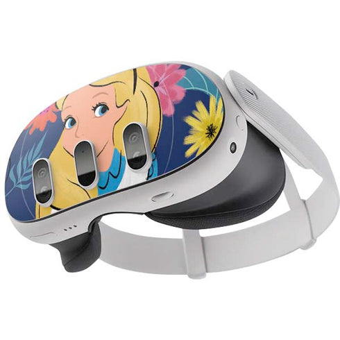Disney Alice in Wonderland (animated) Floral Print Meta Quest 3 Skin