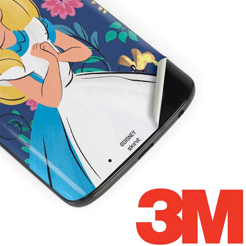 Disney Alice in Wonderland (animated) Floral Print Moto G6 Skin