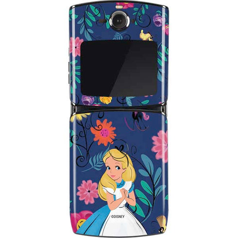 Disney Alice in Wonderland (animated) Floral Print Motorola RAZR Skin