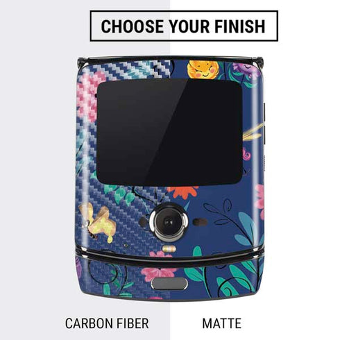 Disney Alice in Wonderland (animated) Floral Print Motorola RAZR Skin