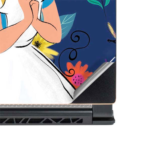 Disney Alice in Wonderland (animated) Floral Print MSI GS65 Stealth Laptop Skin