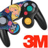 Disney Alice in Wonderland (animated) Floral Print Nintendo GameCube Controller Skin
