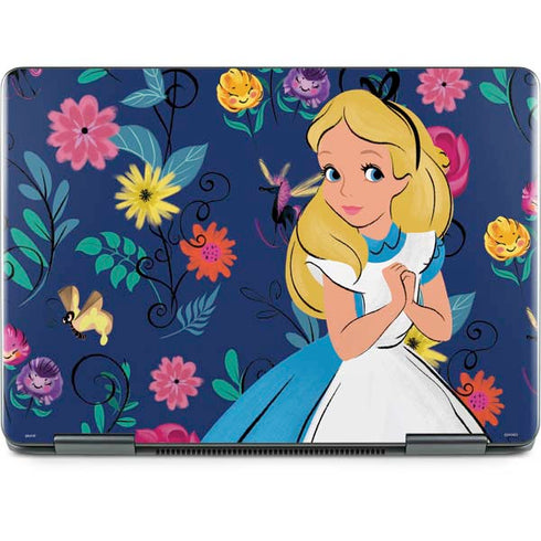 Disney Alice in Wonderland (animated) Floral Print Notebook 9 Pro 13in (2017) Skin