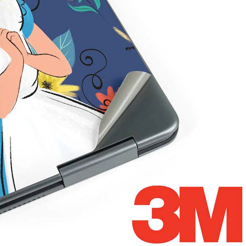 Disney Alice in Wonderland (animated) Floral Print Notebook 9 Pro 13in (2017) Skin