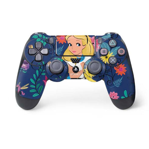 Disney Alice in Wonderland (animated) Floral Print PS4 Controller Skin