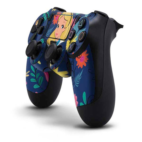 Disney Alice in Wonderland (animated) Floral Print PS4 Pro/Slim Controller Skin