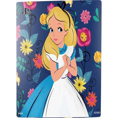 Disney Alice in Wonderland (animated) Floral Print PS5 Digital Edition Bundle Skin