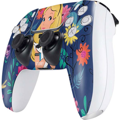 Disney Alice in Wonderland (animated) Floral Print PS5 Controller Skin