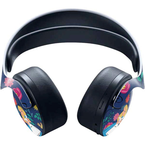 Disney Alice in Wonderland (animated) Floral Print PULSE 3D Wireless Headset for PS5 Skin
