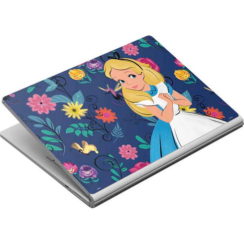 Disney Alice in Wonderland (animated) Floral Print Surface Book Skin