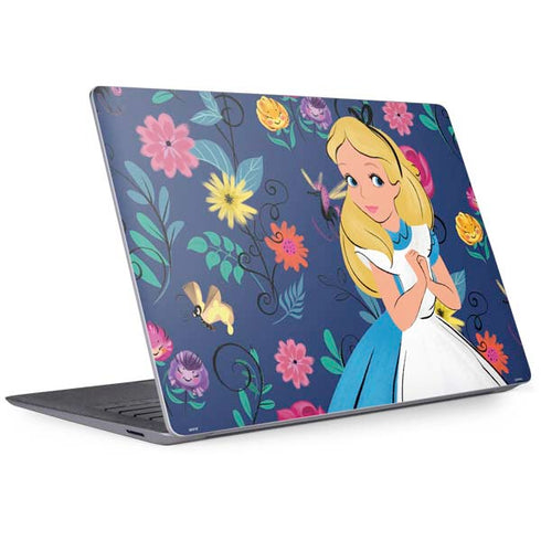 Disney Alice in Wonderland (animated) Floral Print Surface Laptop 3 13.5in Skin