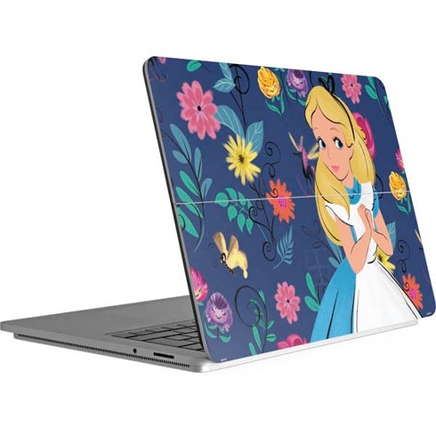 Disney Alice in Wonderland (animated) Floral Print Surface Laptop Studio Skin