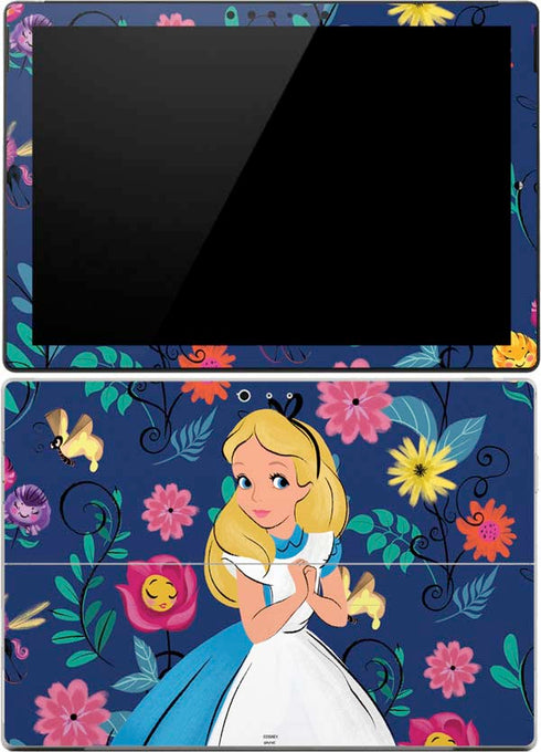 Disney Alice in Wonderland (animated) Floral Print Surface Pro 4 Skin