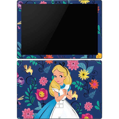 Disney Alice in Wonderland (animated) Floral Print Surface Pro 6 Skin